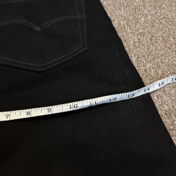 LEVI 505 REGULAR STRAIGHT  MENS JEANS 38*x30* Black  NWT - see measurements - Picture 4 of 11